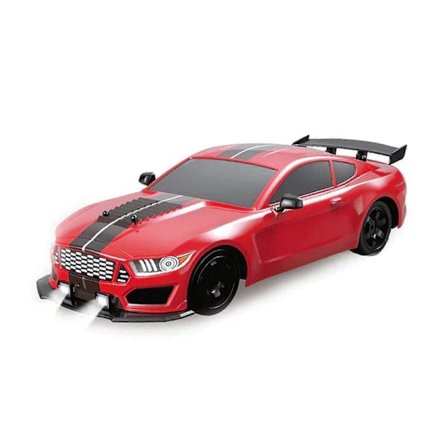 Fjernstyrt Bil Rc Drift Bil 1:16 Skala 4wd 18km/t Høyhastighets Modell Kjøretøy 2.4ghz Med Led Lys Spray Gummi Dekk Racing Sport Leketøy Bil(FMY)