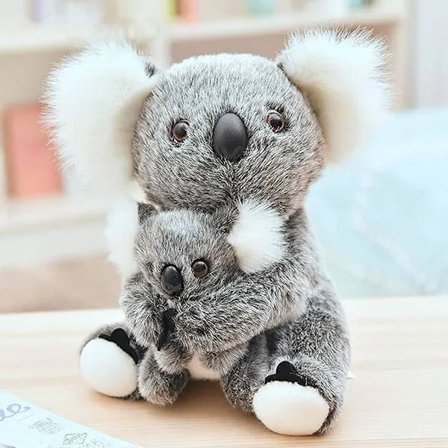 /EA/Koala Plyschleksak Mjuk Koalabjörn Mamma och Bebis för Barn Flickor Dol