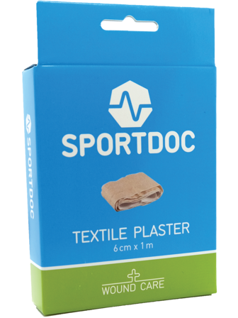Sportdoc Tekstilplaster, 6 cm x 1 m, 1 stk.