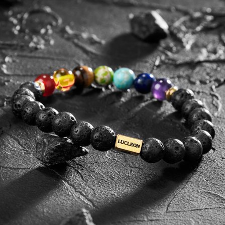 Pulseira de Pedras Focus para homens - Pulseiras de contas