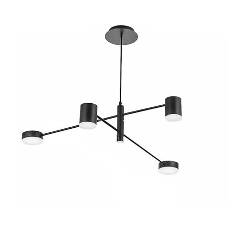 MODERNE LOFTSLAMPE MED 4 ARME APP596-4C
