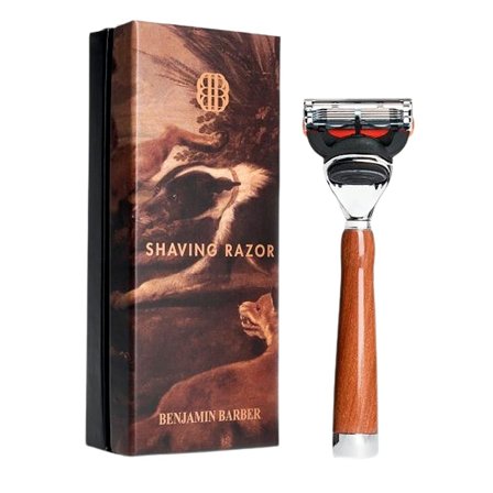 Benjamin Barber Benjamin Barber Classic Shaving Razor Fusion Wood, Mænd, Barbering, Tilbehør