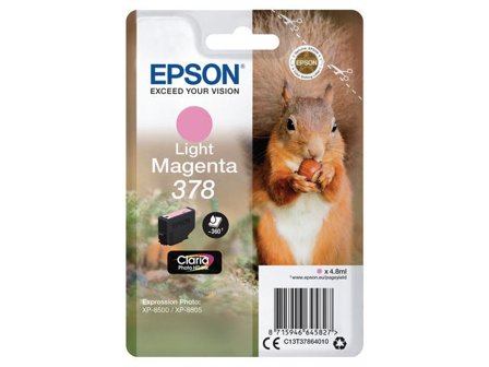 EPSON Bläckpatron C13T37864010 Ljus Magenta - Lyreco - Toner och bläck - Bläckpatroner - Bläckpatroner Epson