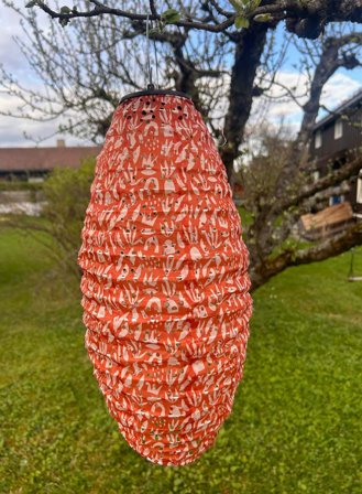 Lanterne solcelle cocoon - rust