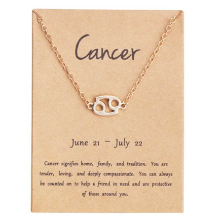 Gavearmbåndstjernetegn kreftarmbånd gull