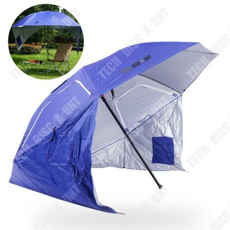 Parasol - TD - Stor utomhus - Fällbar - Vindskydd - Idealisk för stranden och camping