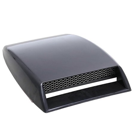 Universaali auton konepellin ilmanottoaukko Racing Air Flow Intake Bonnet Hood Vent Grille Cover (Musta)