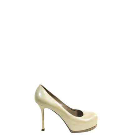 Saint Laurent Vintage - Vintage Skor - Beige - Dam - Storlek: 36 Eu, Dam, Storlek: 36 EU
