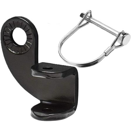 Sykkelhenger i stål, tilhengerfeste, adapter for sykkelhenger, kobling for sykkelhenger, erstatningsverktøy for Burley-henger, svart, 1 stk