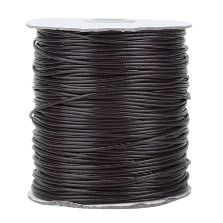 Vaha naru pyöreä ympäristönsuojelu nahkaompeluun käsinneulonta kaulakoru (ruskea)