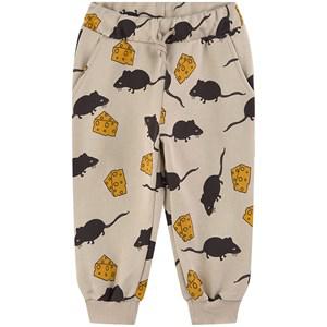 Mini Rodini Grey Printed Sweatpants 128/134 cm - Bottoms - 128/134 cm - Grey - Junge