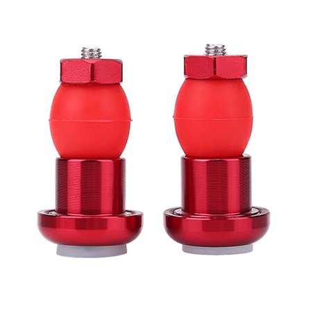 1 par cykel cykel styr endeprop LED lys advarsel sikkerhed lampe (rød)