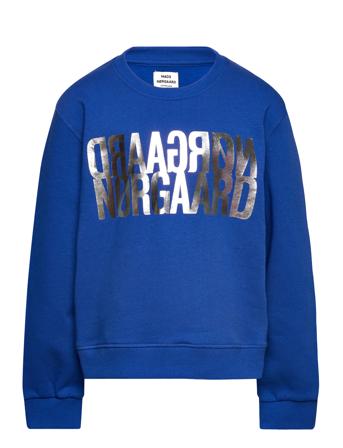 Organic Sweat Talinka Sweatshirt Sweat-shirt Genser Blå Mads Nørgaard*Betinget Tilbud