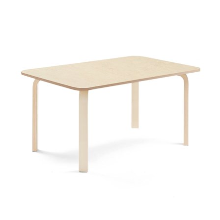 Tisch ELTON, 1200x800x590 mm, Linoleum beige, Birke