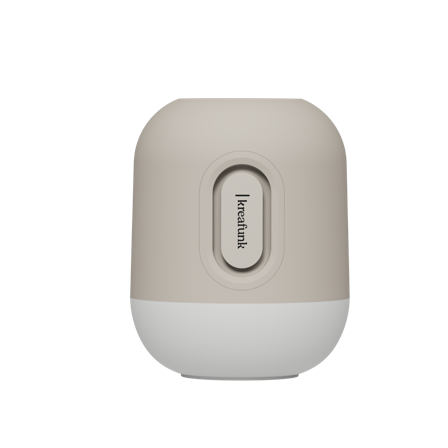 Kreafunk - Glowie - Bluetooth-Lautsprecher, Ivory Sand, integrierte Schlafgeräuschfunktion, dimmbares Licht