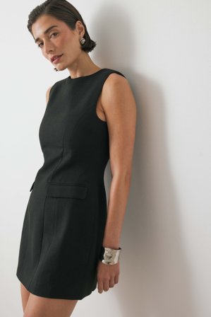 NA-KD Robe courte sans manches ajustée - Sets - Noir - EU 40