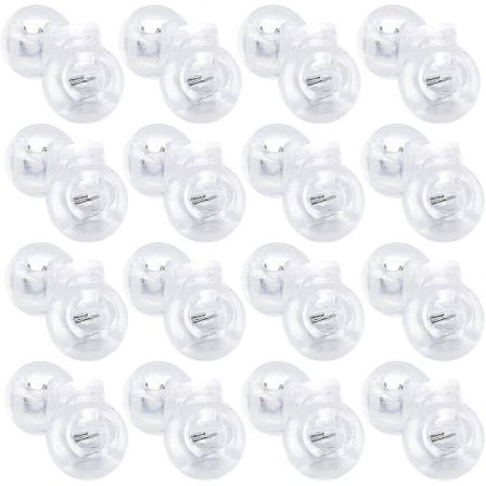 50 kpl Muovinen Narulukko Narunpidikkeet, Yksireikäinen Pyöreä Jousisolki