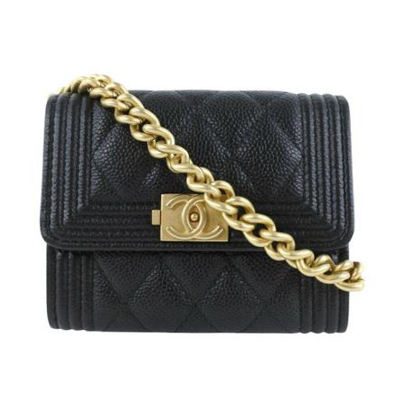 Chanel Vintage, Pre-owned Boy Zwart, Dames, Maat:ONE Size