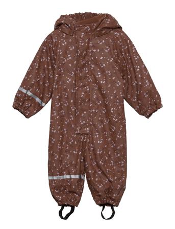 Rainwear Suit -Aop, W.fleece Outerwear Coveralls Rainwear Coveralls Ruskea CeLaVi