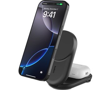 Belkin-UltraCharge 2-in-1 Foldable Magne-Belkin UltraCharge 2-in-1 Foldable Magne - Svart-Telecom accessories-Mobilladere