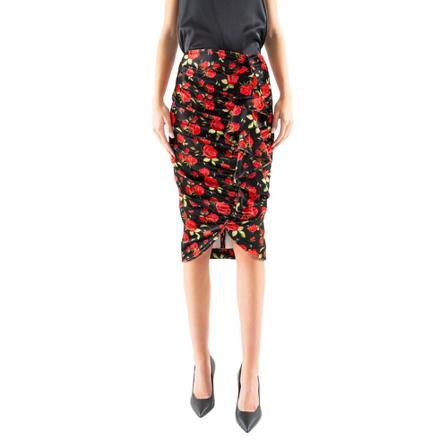 Doris S Midi Skirts Sort, Dame