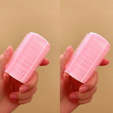 Hiusrullat Fluffy hiusklipsi PINK M