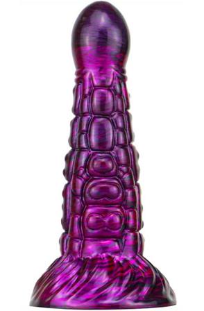 Metallic Fantasy Dildo Ninja Purple/Black 19 cm Dragon dildo - Blushme.se