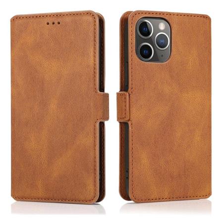 iPhone 12 Pro Max - Smart Wallet-deksel (FLOVEME) Brun