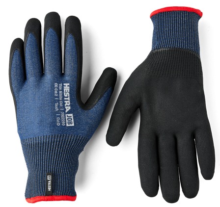 Hestra Pro Thin Nitrile Cut Työkäsineet sininen/musta 9, Vaatteet