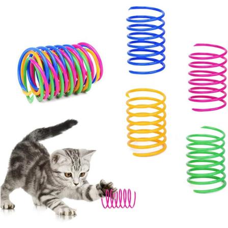 Katt Spiralfjær, 4 stk Kreativt Katt Leke for å Drepe Tid og Holde