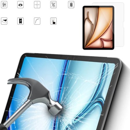 iPad Air 11 tuuman M2 näytönsuoja karkaistu lasi 9H