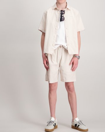 GANT COTTON LINEN SHORTS Beige Shorts Kille - Kids Brand Store