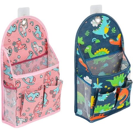 2 Styk Hængende Opbevaringsposer, Hængende Opbevaringskurv, Hængende Tekstil Opbevaring, Over Dør Hængende