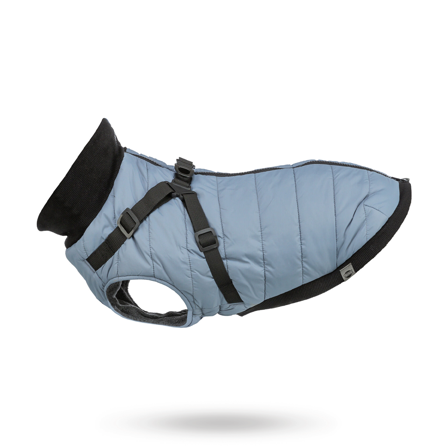 Trixie - Pontis Hundtäcke med integrerad sele - Blå/Grå - Hundsele