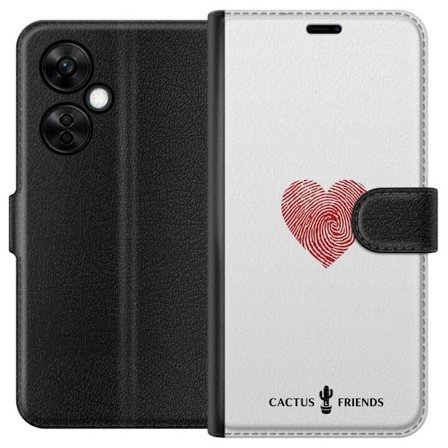 Yhteensopiva Lompakkokotelo OnePlus OnePlus Nord CE 3 Lite Cactus and Friends - Fingerprint Love