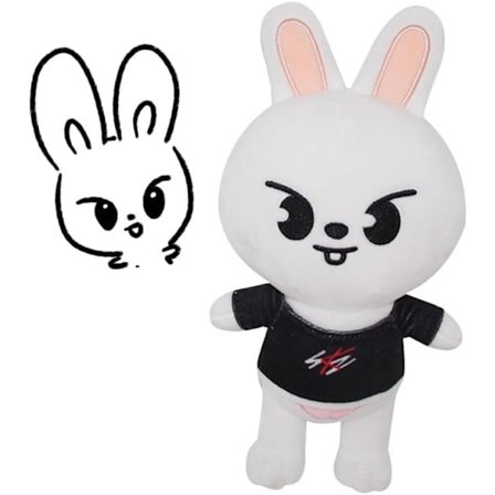 Stray Kids Skzoo Plyslegetøj, Kreative Bløde Fyldte Plyslegetøjsgaver, Velegnet til Fans, der Kan lide Skzoo (Kanin)