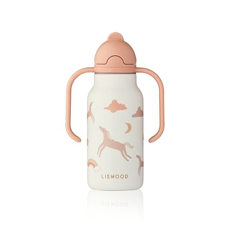 LIEWOOD Kimmie Water Bottle Dream / Ecru 250 ml, Børn & Forældre, Service, Kopper Og Drikkedunke