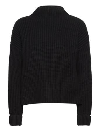 Slfselma Ls Knit Pullover Noos Pullover Striktrøje Sort Selected Femme