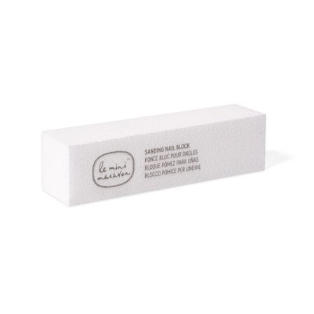 Le mini macaron Sanding Block Hvid, Makeup, Negletilbehør, Neglefile