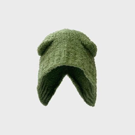 Strikket Hue Uld Hue GRØN