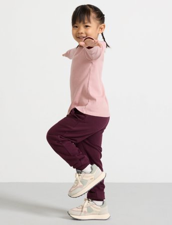 Lindex Trousers Basic - Purple - 92