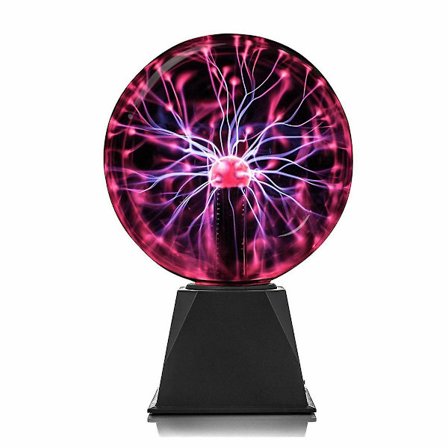 8" Plasmaboll Ljus Glowing Skrivbordslampa Ljud Touch Aktiverad Fest