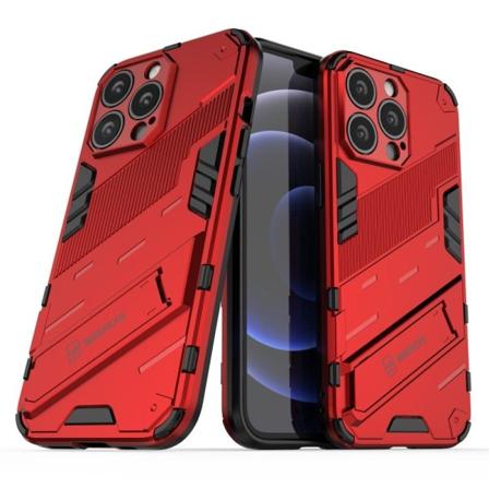 Iskunkestävä hybridikotelo iPhone 13 Pro Max - Punainen Red