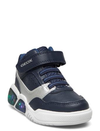J Illuminus Boy Høye Sneakers Blå GEOX*Betinget Tilbud
