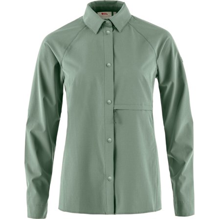Fjällräven Women's Abisko Trekkinghemd in Patina Green/Grün | Size: Medium