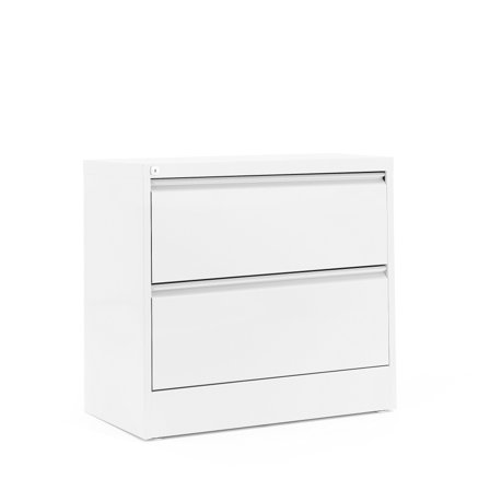 Hängeregistraturschrank INDEX mit 2 Laden, 800 x 425 x 740 mm, weiß