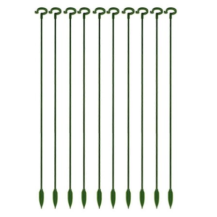 Plantestøttepind Fiberglas Have Enkelt Stilk Støttering til Plante Blomst