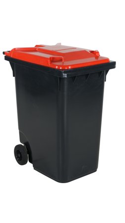 Swedmach 2136031303 Avfallsbeholder 360 l Rødt lokk, Lager & miljø