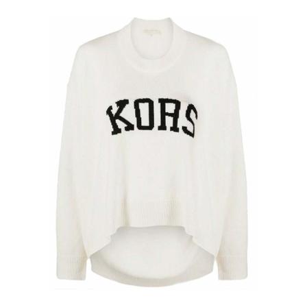 Michael Kors, Round-neck Knitwear Beige, Dames, Maat:M