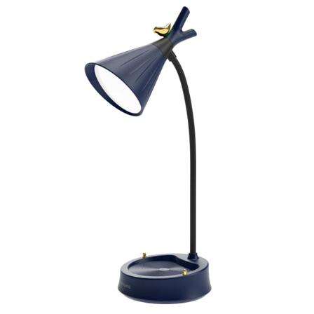 LED-bordslampa med USB laddningsport blue type3